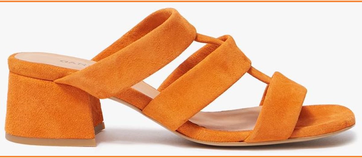 sandalias ganni olive russet orange moda mujer otoño 2018